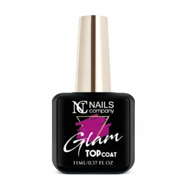 Top coat avec des paillettes roses