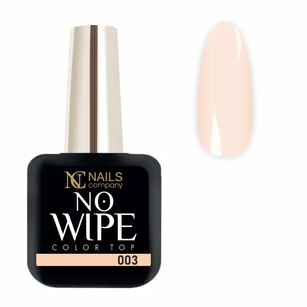 Le Top Coat No Wipe 001 est un gel UV de finition nude parfait pour les babyboomers.