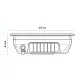 Hauteur et largeur de l'aspirateur manucure encastrable PetitePro Shemax