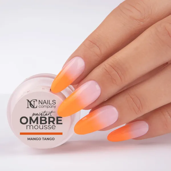 gel paint orange pour les babyboomers et le nailart