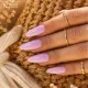 Inspiration ongle nude rose