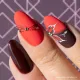 Inspiration ongle marron foncé