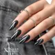 Inspiration ongle cat eye argenté