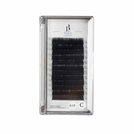 Extensions de cils 0.15 courbure D taille 14