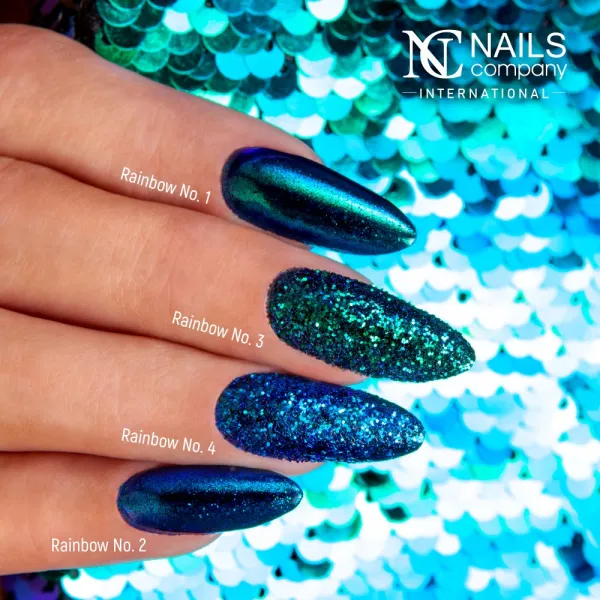 Poudre effet miroir vert/bleu Rainbow 1