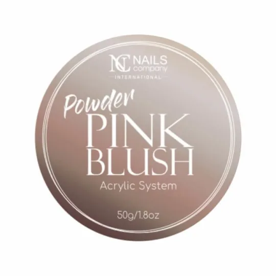 Poudre acrylique rose pour pose d'ongles en résine.