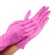 gants nitrile S pink