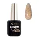 Vernis semi-permanent à paillettes réflectives dorées Show Glow 102
