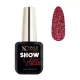 Vernis semi-permanent à paillettes réflectives rouges Show Glow 106