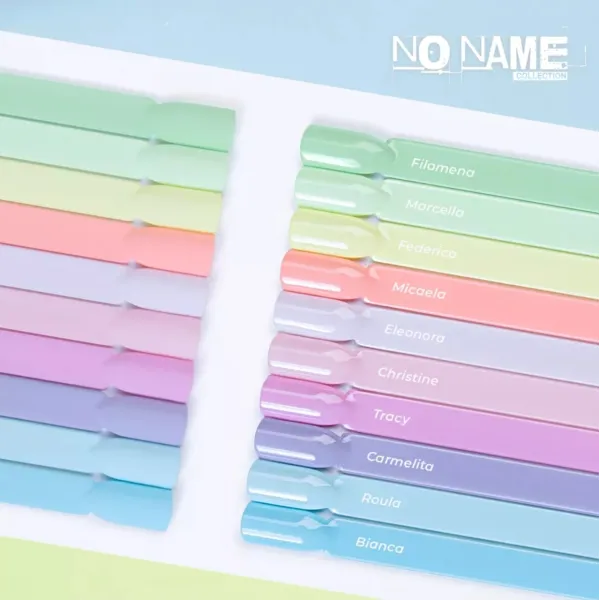 Collection de 10 vernis semi-permanents pastels No Name