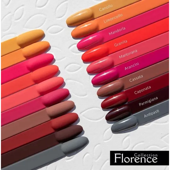 Collection de 10 vernis semi-permanent d'automne de la collection Florence