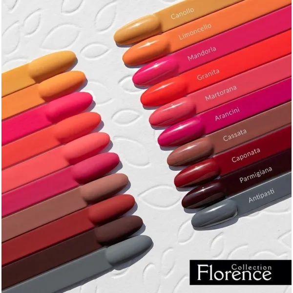Collection de 10 vernis semi-permanent d'automne de la collection Florence