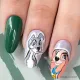 Inspiration ongles vert disney