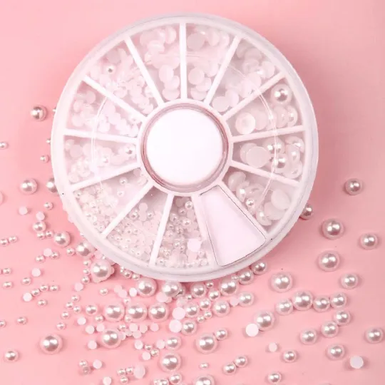 Carrousel Demi perles blanc nacré
