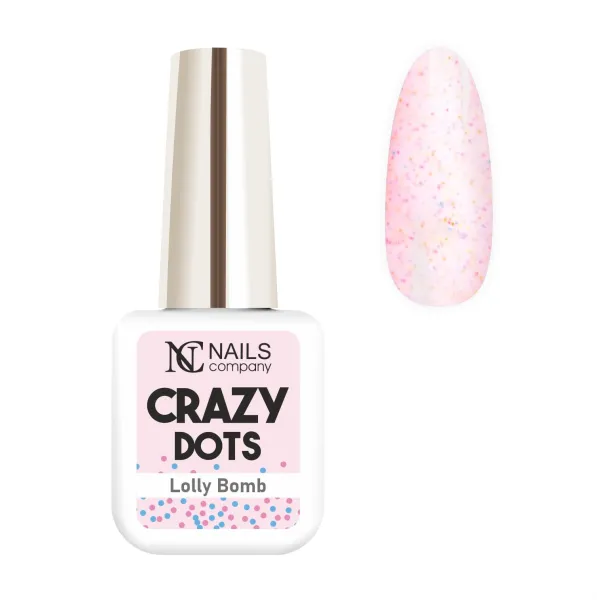 Vernis semi-permanent sans Hema Lolly Bomb, collection Crazy Dots