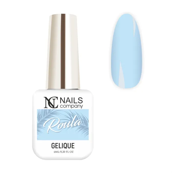Vernis semi-permanent bleu pastel Roula, collection No Name
