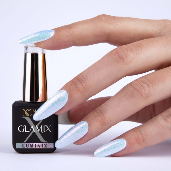 gel UV effet sirène bleu Luminix