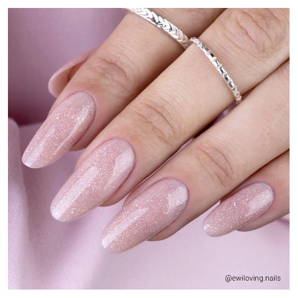 gel uv rose pailleté Glamour gel UV Secret 50g