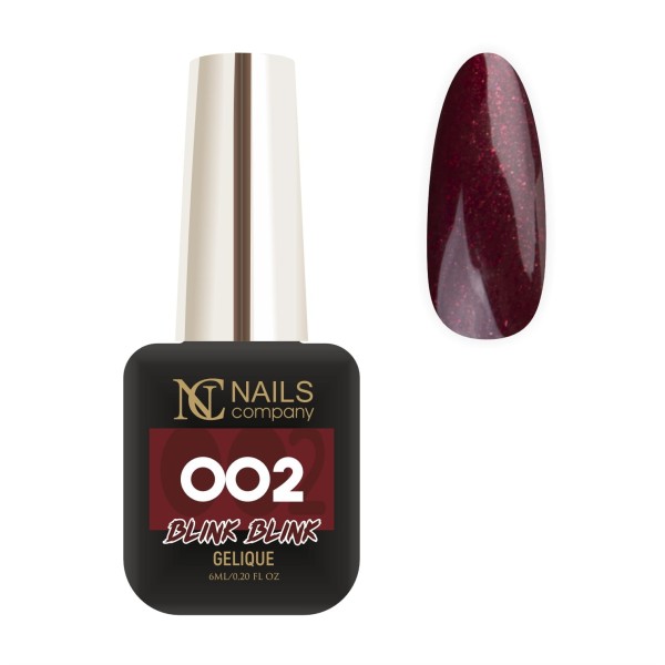 vernis rouge pailleté Blink blink 002 6ml