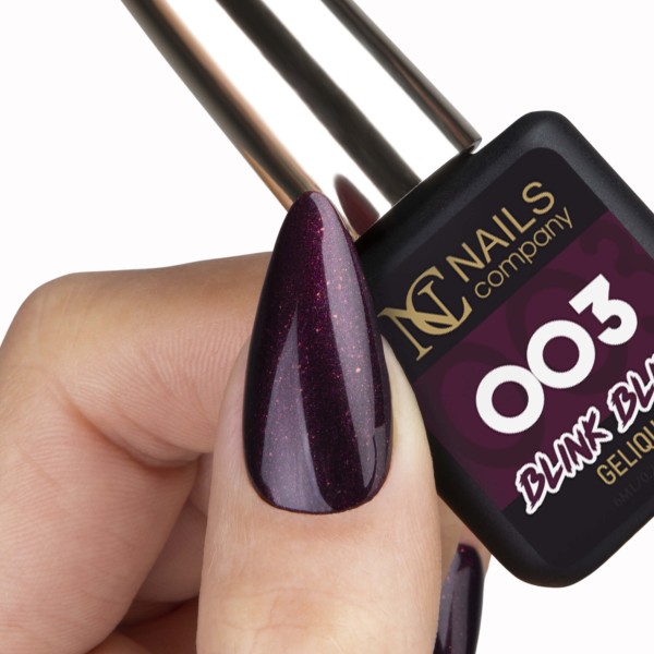 vernis semi permanent violet pailleté Blink blink 003 6ml