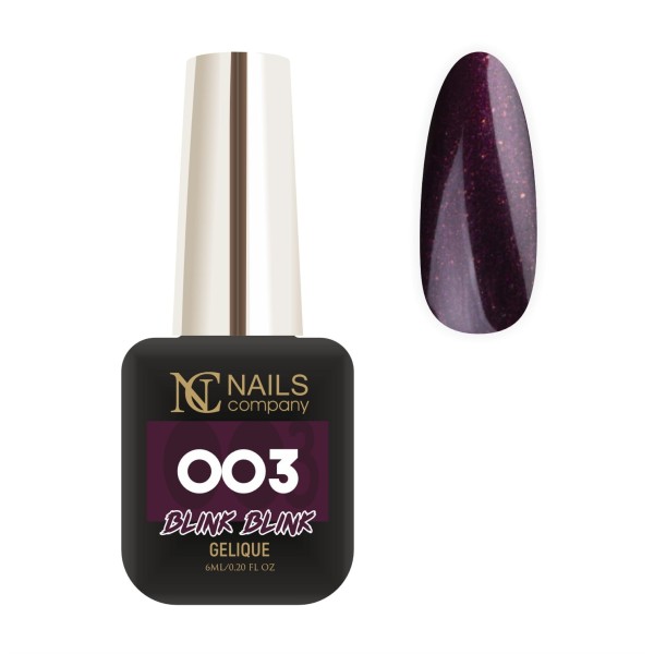 vernis semi permanent violet pailleté Blink blink 003 6ml