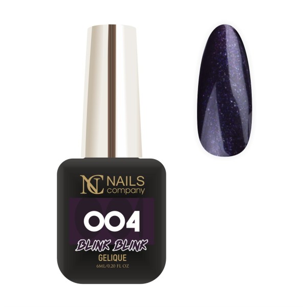 vernis semi permanent violet pailleté Blink blink 004 6ml