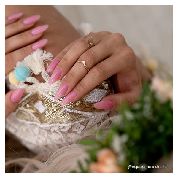 Vernis rose nude Flower crown-Boho vibes