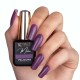 Vernis semi-permanent effet fibre violet Velours - Moher