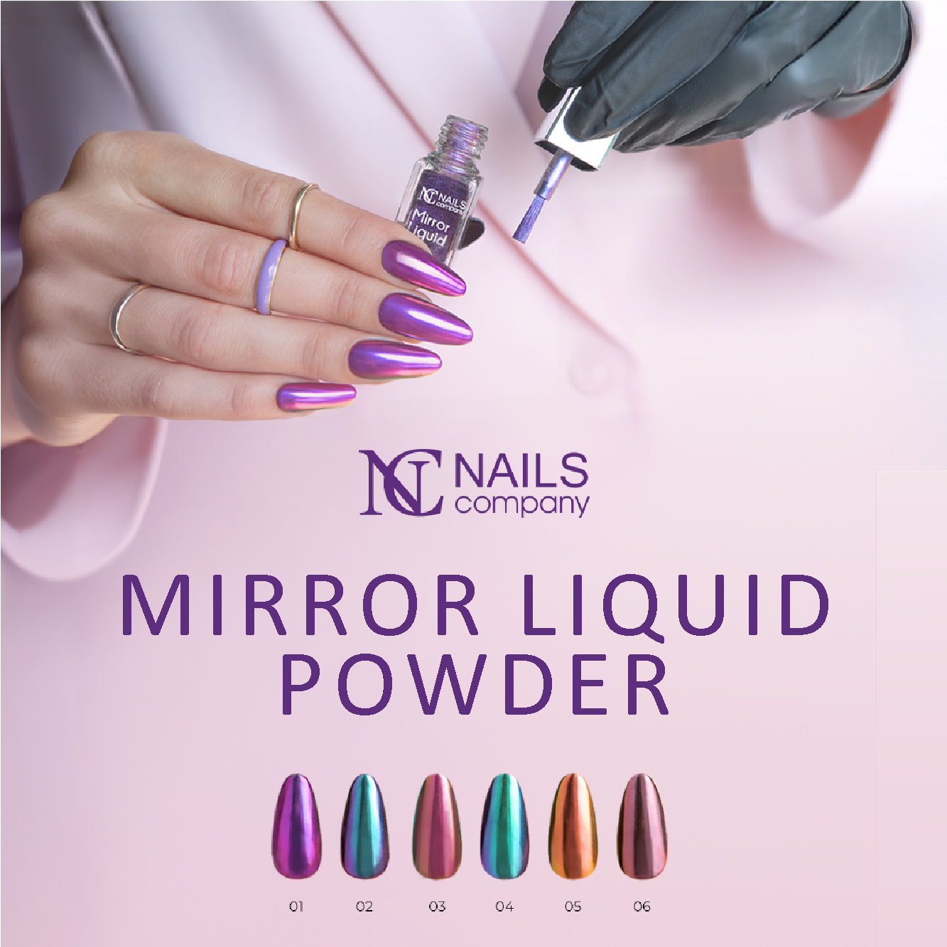 Effet miroir liquide de Nails Company